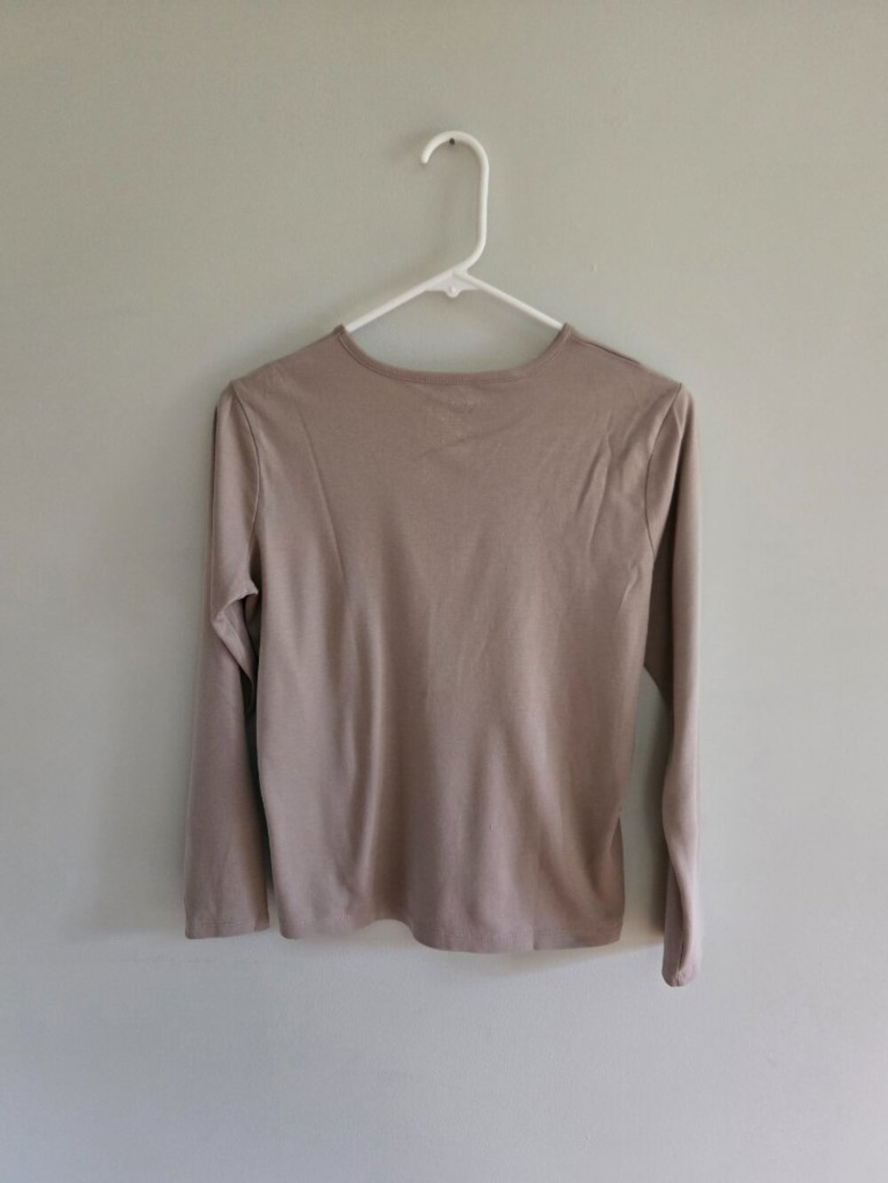 LL Bean Tan Long Sleeve T Shirt Size S - Picture 2 of 5